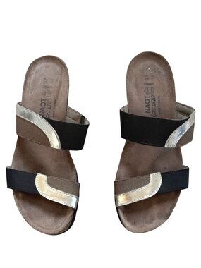 Naot Women's Wedge Sandals Sz 37 L6 Vacation Ready Summer Travel Comfort Frankie